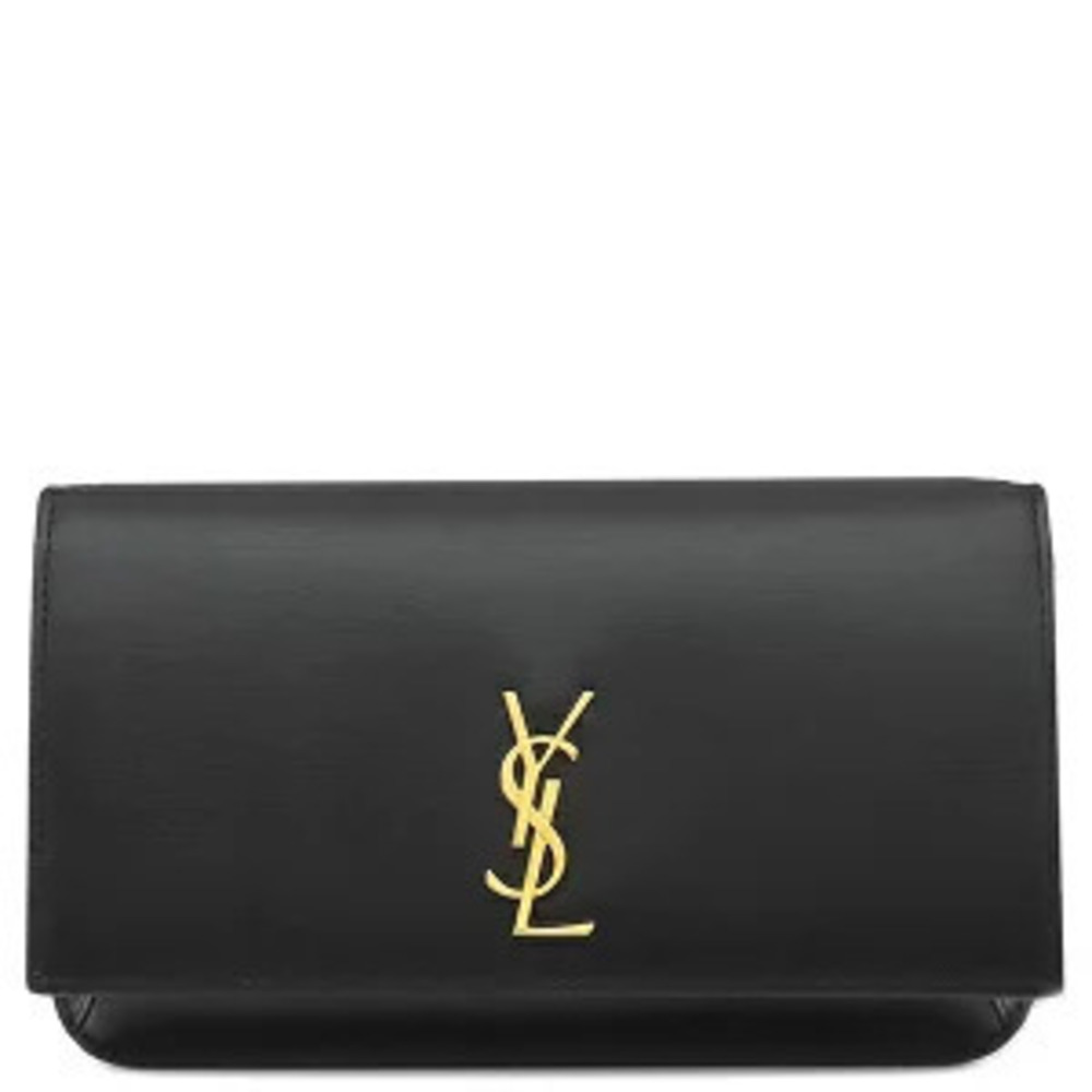Saint Laurent shoulder bag phone calfskin black